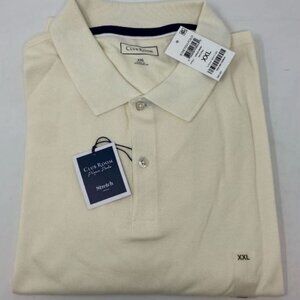 Club Room Mens Classic Fit Performance Stretch Polo - Natural - XXL